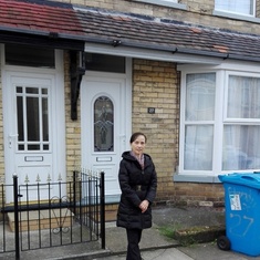 In front of Hardy Street, our first home in Hull, 22 years later.