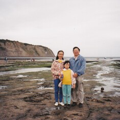 On the Yorkshire Moors in 1997; Jingqi and Yun also shared a love of nature.