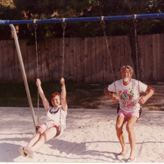 Tustin, Ca. 1993 - Jitka and Olda having fun