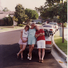 Tustin, Ca. 1993 - Just arriving to visit us