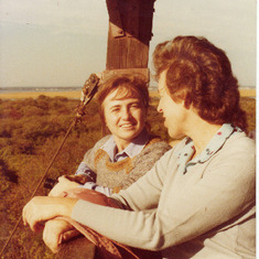Jones Beach, N.Y. - 1979 - Bird watching Jitka  and Maria