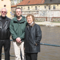 Cesky Krumlov 2006 - Frank, Tom and Jitka (taken by Laura)