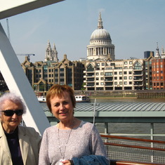Mom and Babicka in London