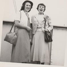 Jo-Ann Joan Levine Sailing from New York 1950