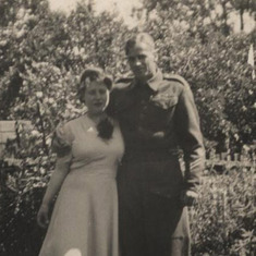 Joan and George Phillips wedding day 1944