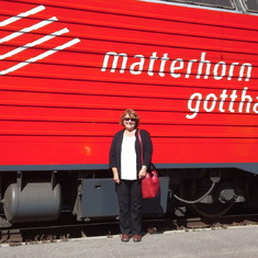 Trainride on Glacier Express in Switzerland