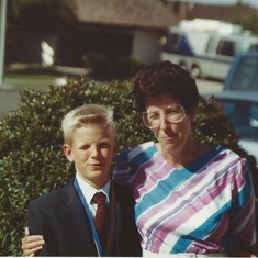 Mom and Michael 1987