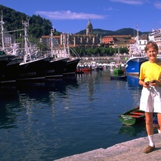 Mom on the Basque Coast