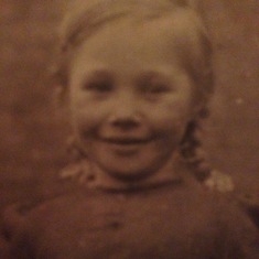 Mum when she was 5 or 6 years old 