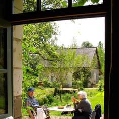 Jack and Joan at the Mill in the Loire Valley 2009