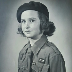 A Girl Guide.
