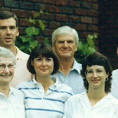 Joan with her mom, dad, Rick, Robert & Jane. Thunder Bay.
