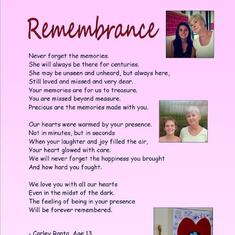 Remembrance by Carley 2-15-2017