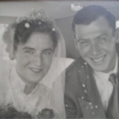 mum and dads wedding in 1952