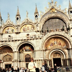 In front of St. Mark's in Venice