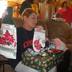 Mom loved presents.