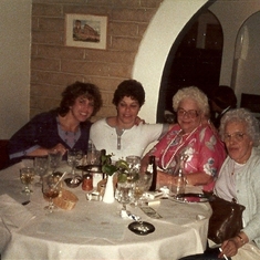 Aunt Barb, Mom, Grandma Gert, Aunt Rose