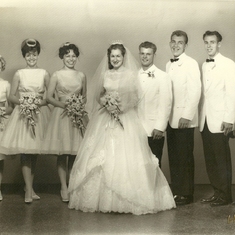 Mom was the Matron of Honor for Nancy and Jimmy her friends.