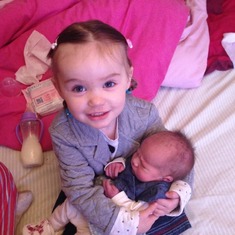 her two beautiful grand daughters she didnt get to meet :(