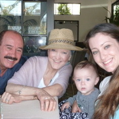 Joan & Gabriel with daughter Erin and grandson Lennox