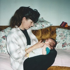Godmother Joanie with Hank 1996