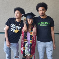 Nia graduated college. I knew you were there in spirit.