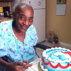 Joanna celebrating her 80th Birthday. July 4, 2012.