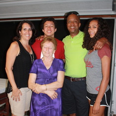 Lena Sanfilippo with the Hughes family Family Reunion 2013
