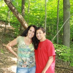 Walking the beautiful Seneca Park woods with Joanne and Turner...She was full of joy that day remembering this place as a childhood playground, it is within walking distance of her home where she grew up they also had a zoo behind their house... i remembe