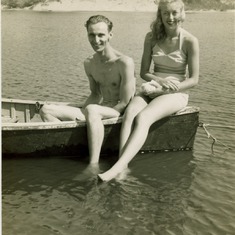 Joe and Jody. Late-1940s. Saugatuck.