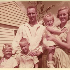 Susan, Scott, George, Cindy, Joanne. Champaign, IL  1960