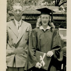 With Joseph Enerson Collge Graduation 1948