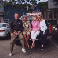 Dan and Chris Seiler (Nephew and Niece), Joanne and Cindy. Saugatuck, 2004