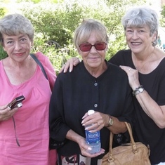 In order, left to right. My mom, her sister Judi and Jolene