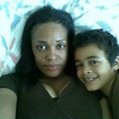 With his Momma

AGE  10