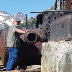 Mine near the Red Mountain #3 trail head between Silverton and Ouray CO.  Joe explained the operation of every piece of equipment in this photo!