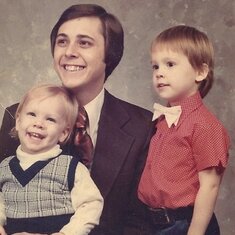 Dad, Joey and Jeff. Around 1973-74