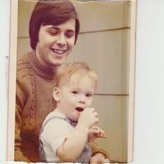 Joe with son Joey very early 70's