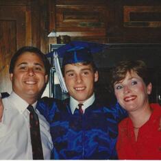 Joe, Joey and Donna "graduation day". May, 1989
