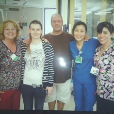 ICU Hospital Reunion Jenna, Dad and her nurses
