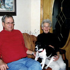 Early 2000 Lake Geneva: Manny and Jan Kirchoff, Pepper the Dog