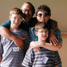 Early 1990's Delavan: Tony, Joe, Nancy and Mike