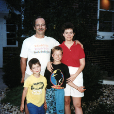 Mid-1980's Darien: Joe, Mike, Tony and Nancy