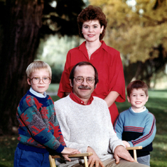 Late 1980's Delavan: Tony, Joe, Nancy and Mike