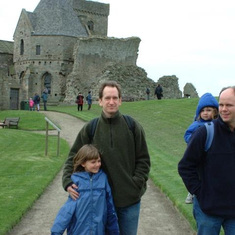 With Peter, Lucy and Alison in Scotland