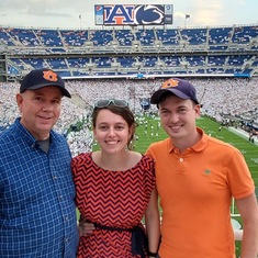 Joe, Lucy, and Cory in the Happy Valley for the Auburn-Penn State Game