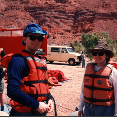 Launching at Lee's Ferry for Grand Canyon rafting trip 1991