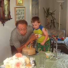 Great Uncle sharing his birthday.