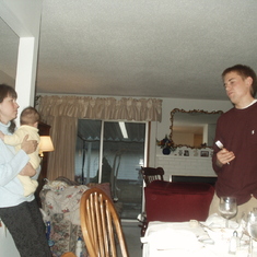 Thanksgiving at Grammy's 2004, with Aunt Kristi (Murray-Hansen)