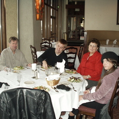 Thanksgiving 2006, Joel with Grammy, Uncle Jeff Murray, Kay Fell